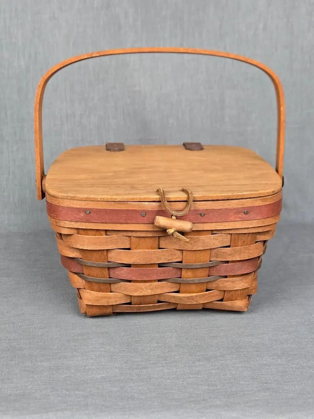 Longaberger 1989 Sponsor Share the Tradition Basket ~ Award Basket Signed by Fam